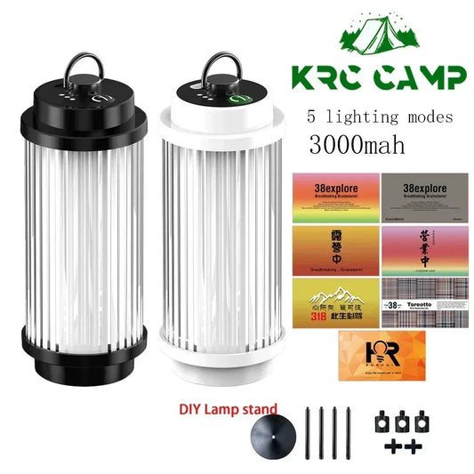3000mAh USB Wiederaufladbare Campinglampe mit 5 Lichtmodi – clever-campen Camping & Outdoor Schweiz