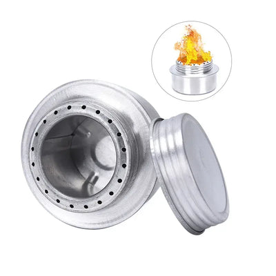 Tragbarer Mini Aluminium-Alkoholkocher mit Deckel – clever-campen Camping & Outdoor Schweiz