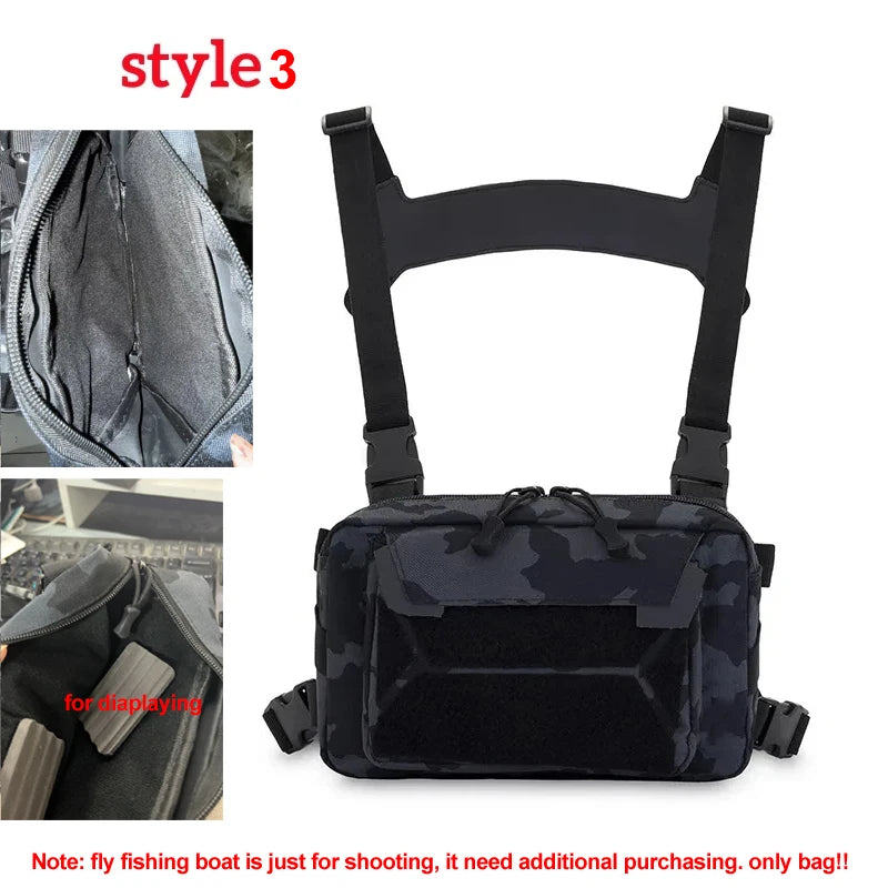Wasserdichte Angler Brusttasche für Outdoor-Aktivitäten