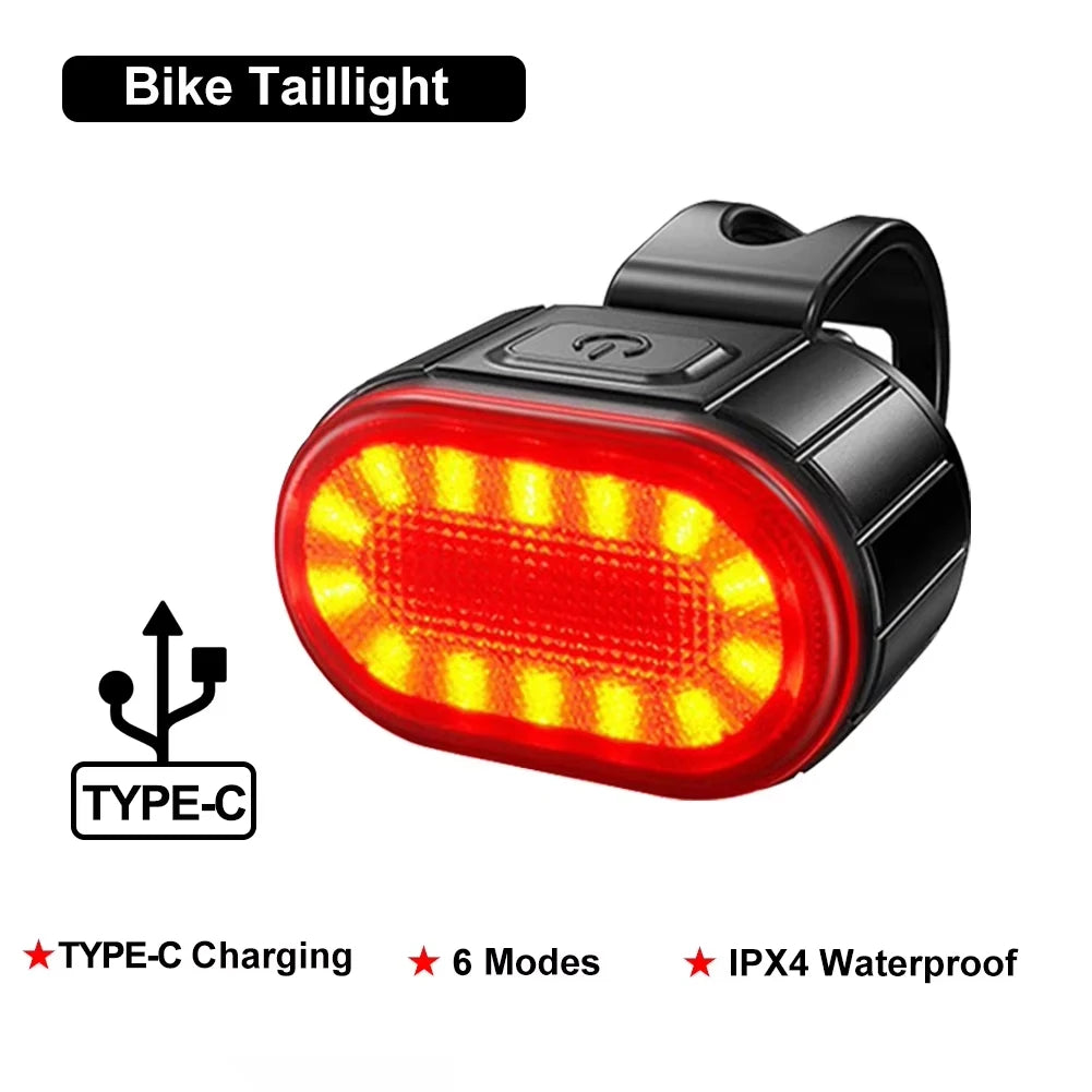 USB Wiederaufladbare Fahrradlichter für Sicherheit