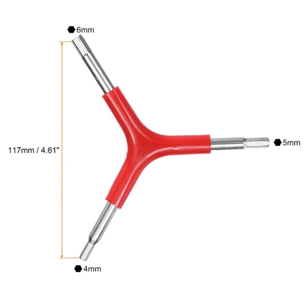 Y-förmiger 3-Wege Innensechskant-Schlüssel 4/5/6mm