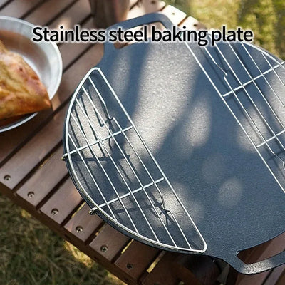 Edelstahl Grillplatte für Camping und Outdoor – clever-campen Camping & Outdoor Schweiz