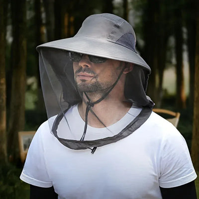 UV-Schutz Hut mit Gesichtsschutz für Angler – clever-campen Camping & Outdoor Schweiz