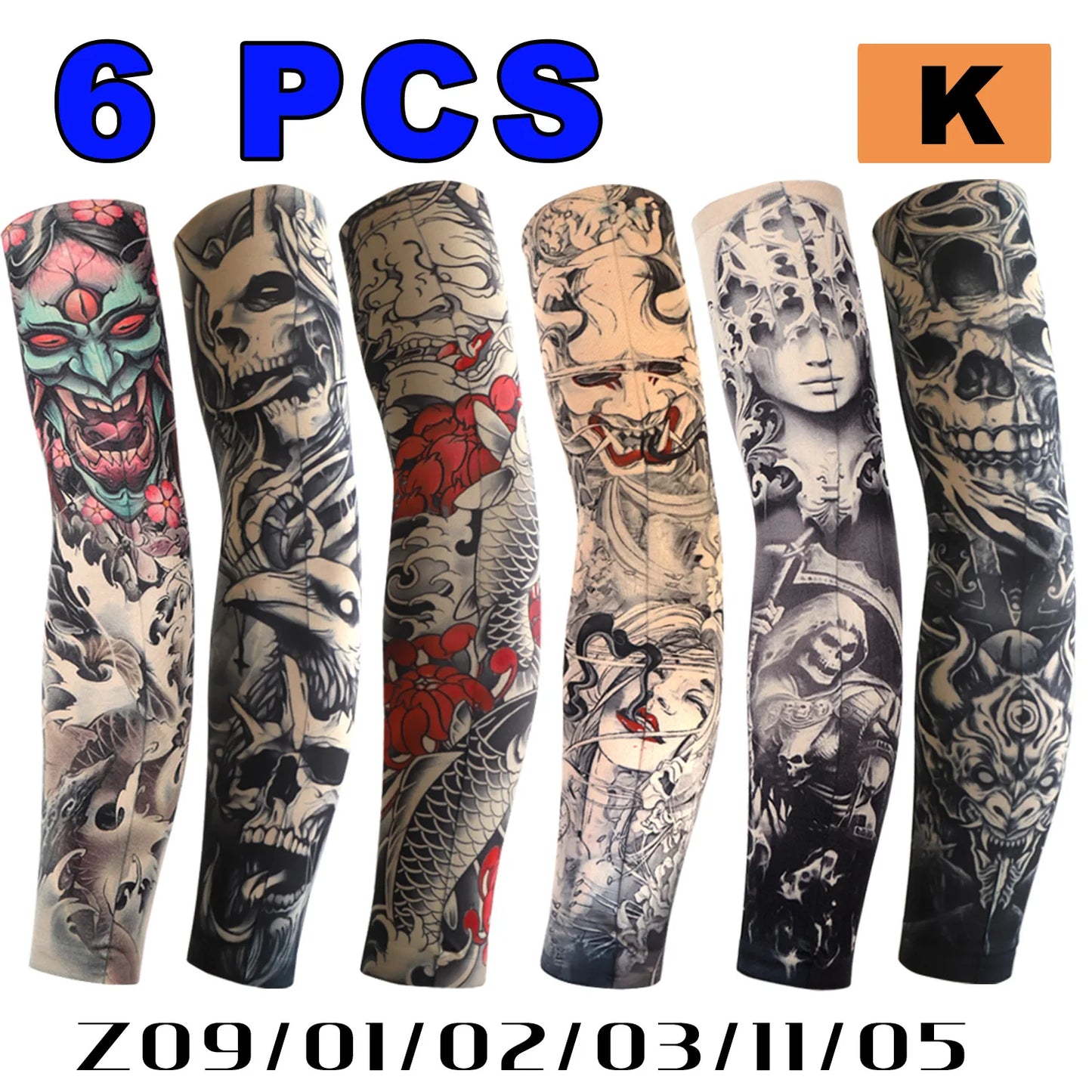 Tattoo Ärmel Unisex UV-Schutz für Angeln und Outdoor