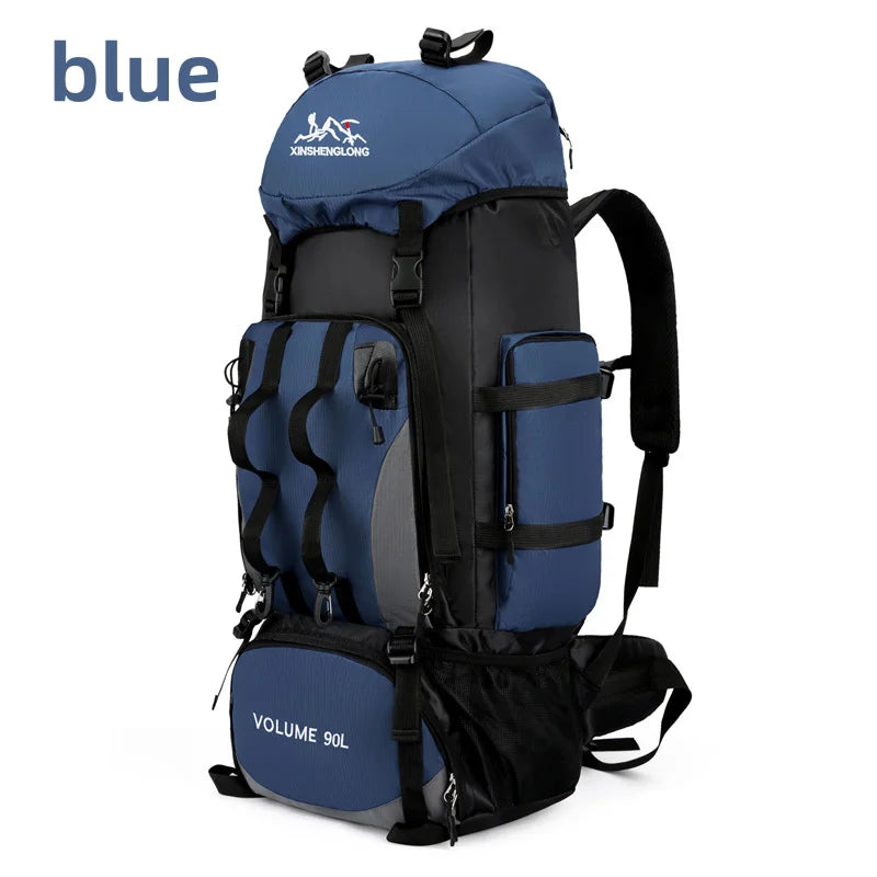 90L Wasserdichter Wanderrucksack für Outdoor-Aktivitäten