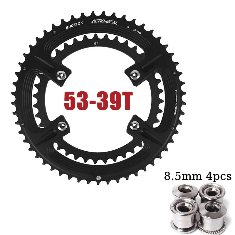 BUCKLOS Kettenblatt 110 BCD für Rennrad 34/36/39/50/52/53T