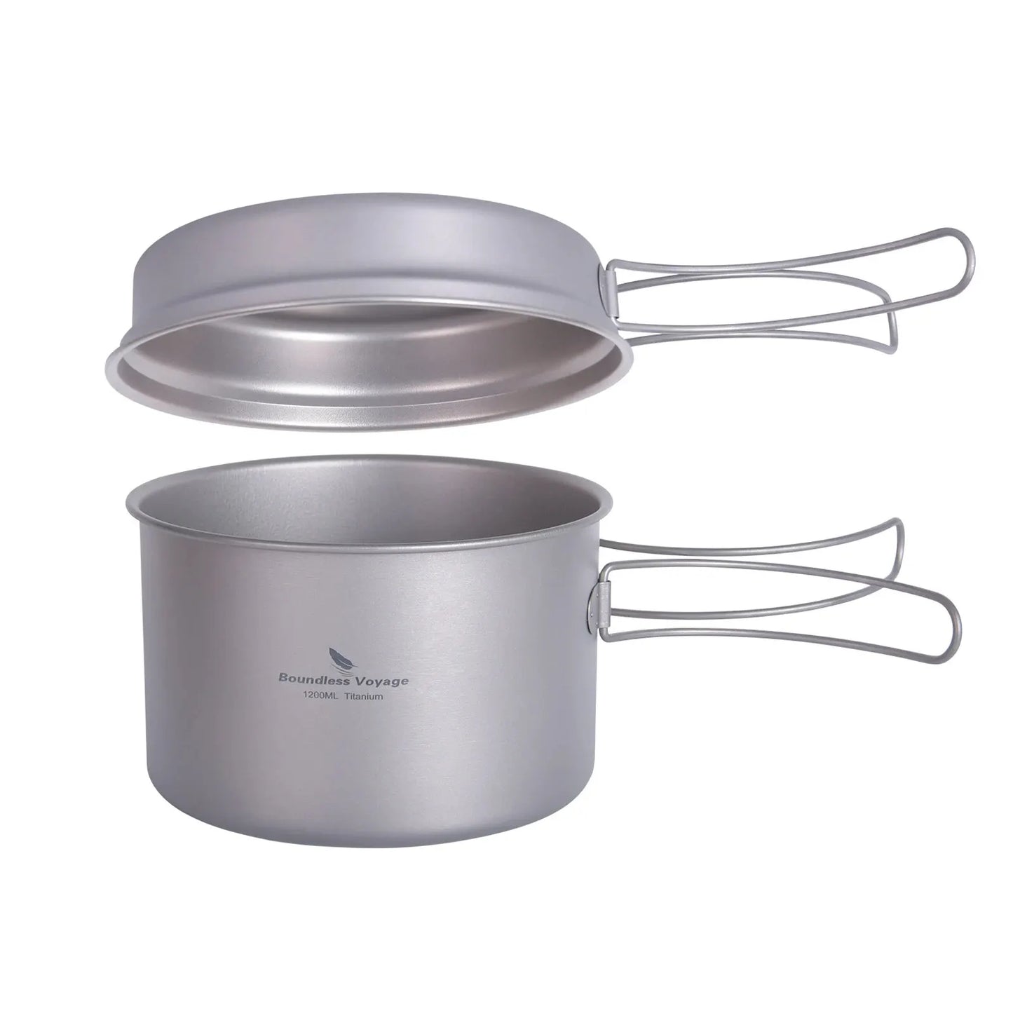 Titanium Kochtopf mit Pfanne Set für Camping