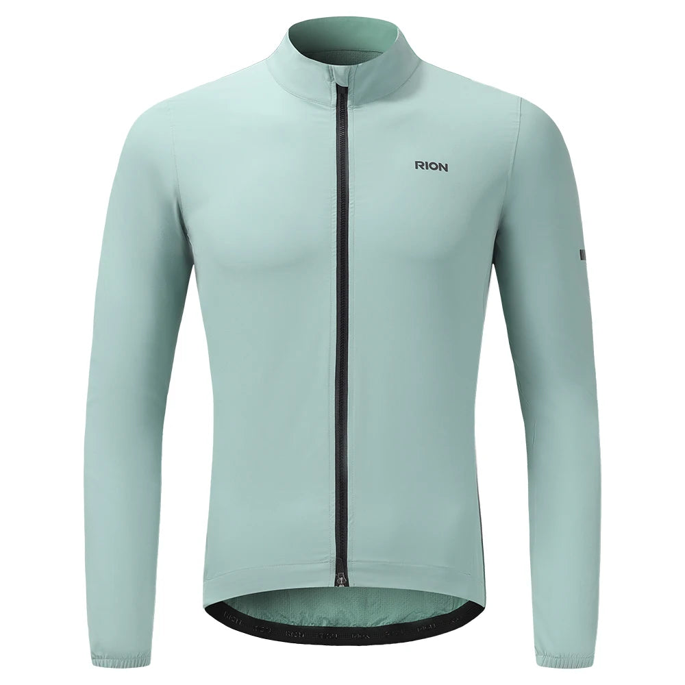 RION Herren Windbreaker Fahrradjacke Packbar Winddicht