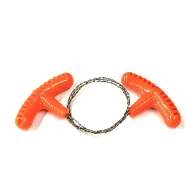 Tragbare Edelstahl Drahtsäge mit Fingergriff für Survival