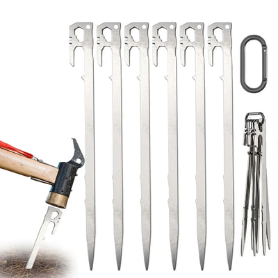 Zeltzubehör: 28cm Edelstahl Zeltpflöcke für Camping – clever-campen Camping & Outdoor Schweiz