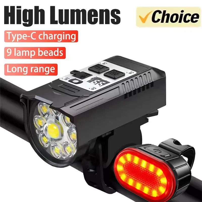 1000LM LED Fahrradlicht mit Smart Sensor und USB