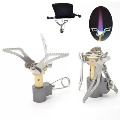 Portabler Mini-Aluminium-Alkoholkocher mit Deckel – faltbar – clever-campen Camping & Outdoor Schweiz