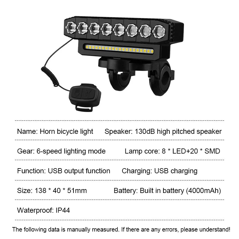 Bicycle-Licht 1000Lumen Fahrrad-Stirnlampe Powerbank