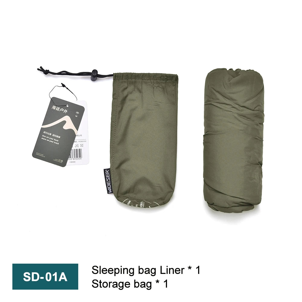 Ultraleichter Mumien-Schlafsack-Inlett für Camping & Outdoor