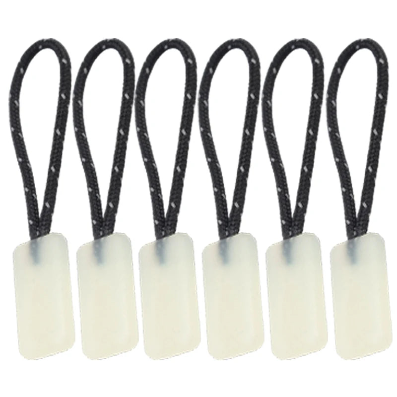 12er Set leuchtende Zipper Pulls für Zelte und Taschen