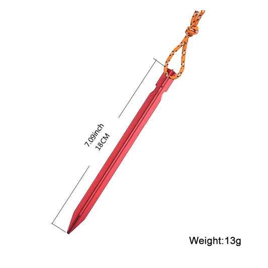 Aluminium Zeltpflöcke 18cm rot – Zeltzubehör für Outdoor – clever-campen Ansicht 2