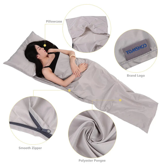 Schlafsackliner aus Polyester Pongee – clever-campen Ansicht 2