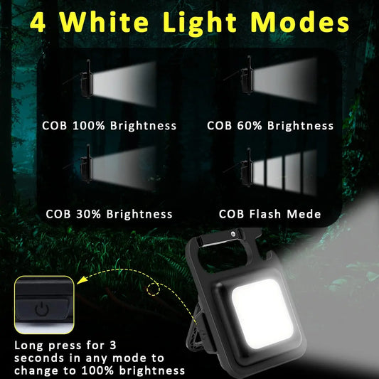LED Taschenlampe 1500LM mit Flaschenöffner und USB – clever-campen Ansicht 2