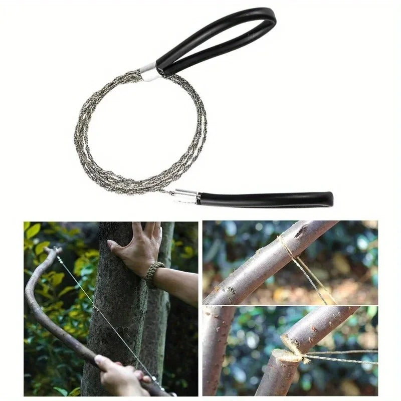 Tragbare Edelstahl-Drahtsäge mit Fingergriff – clever-campen Ansicht 4