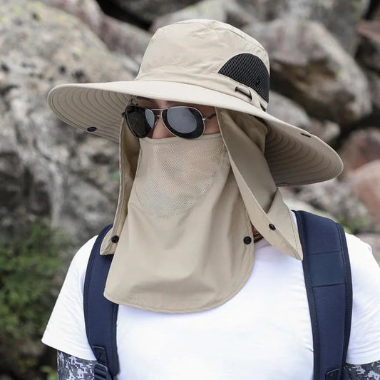 Verstellbare Outdoor Angelmütze mit Sonnenschutz – clever-campen Ansicht 2