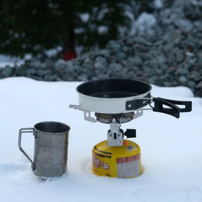 Winddichter Camping Gas Kocher – Faltbarer Elektronik Kocher – clever-campen Ansicht 6