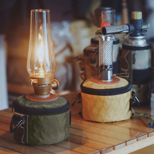 Gaskartuschen-Schutzhülle Baumwolle Leinen Outdoor – clever-campen Ansicht 2