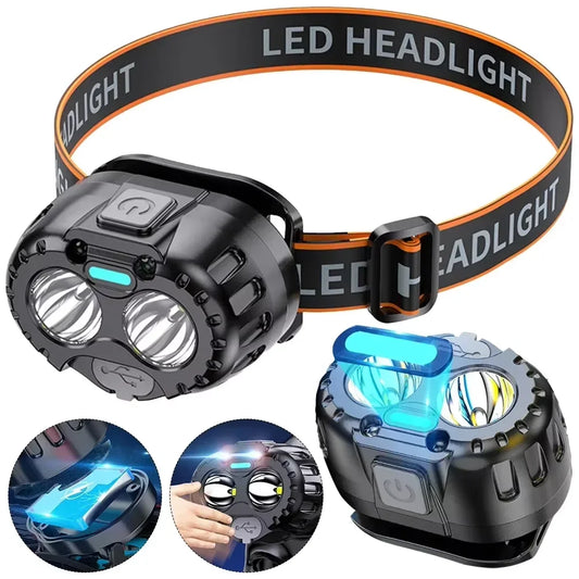 Leistungsstarke LED Stirnlampe IPX4 wasserdicht 250LM – clever-campen Ansicht 2