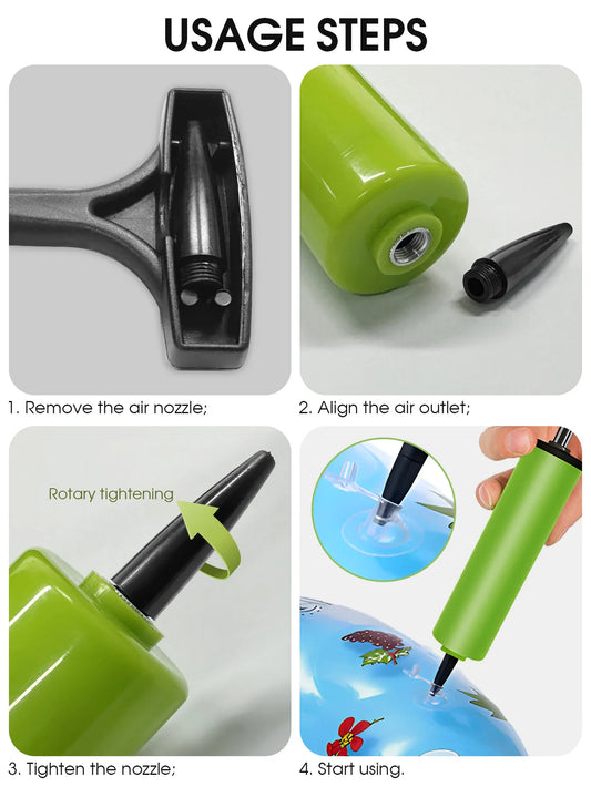 Handliche manuelle Luftpumpe für Strand & Wasserspass – clever-campen Ansicht 2