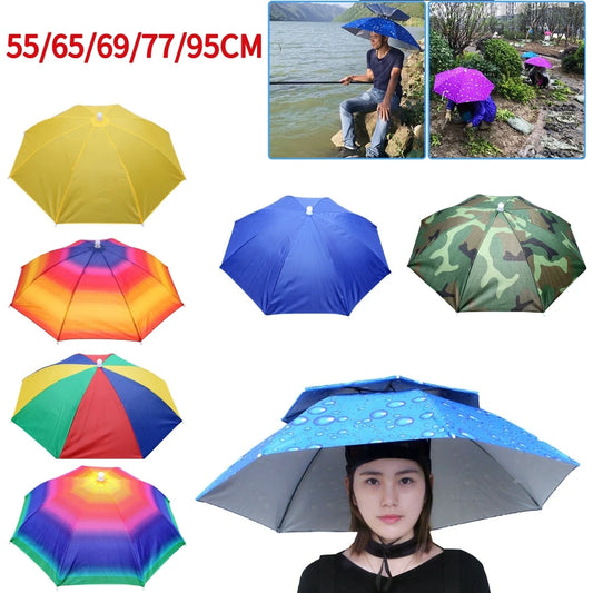 Faltbarer Regenschirm-Hut für Outdoor & Camping – clever-campen Ansicht 2