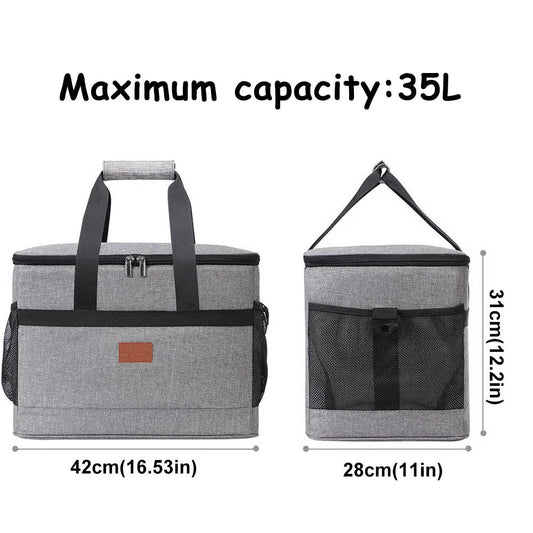 35L Faltbare Kühltasche für Picknick und Reisen – clever-campen Ansicht 2