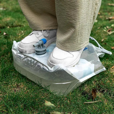 8L Camping Wasserbeutel mit Hahn – Faltbarer Wasserbehälter – clever-campen Ansicht 4