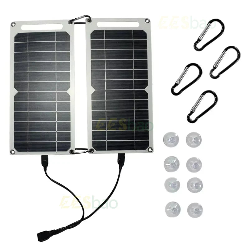 USB-Solarpanel faltbar für Handy & Powerbank – clever-campen Ansicht 6
