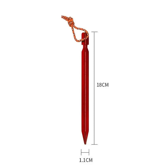 Robuste 18cm Aluminium-Zeltheringe für sicheren Halt beim – clever-campen Ansicht 2