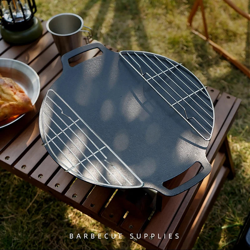 Edelstahl Grillplatte für Camping und Outdoor – clever-campen Ansicht 6