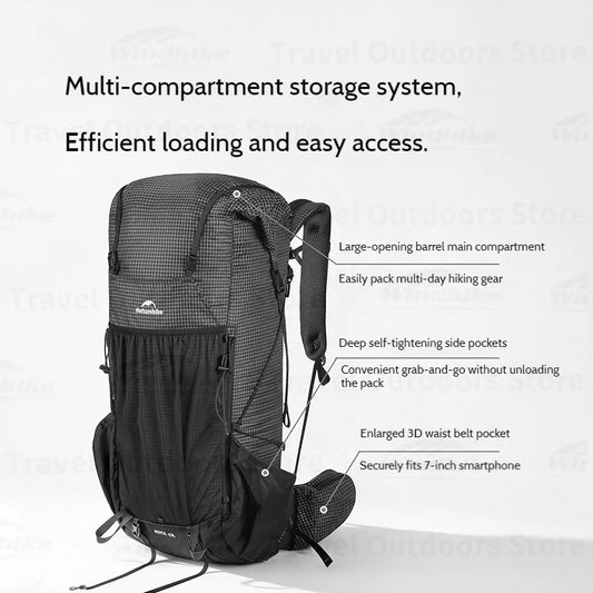 Naturehike Rock 2.0 Wanderrucksack 30L/45L/60L – clever-campen Ansicht 2