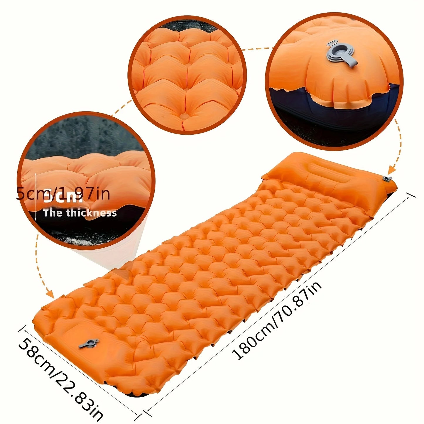 Luftmatratze Camping mit Kissen – Ultraleicht und Faltbar – clever-campen Ansicht 5
