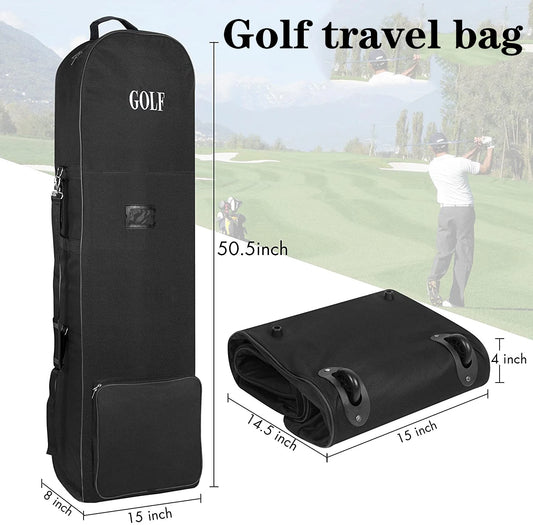 Praktische Golf Reisetasche mit Rollen – 600D Material – clever-campen Ansicht 2