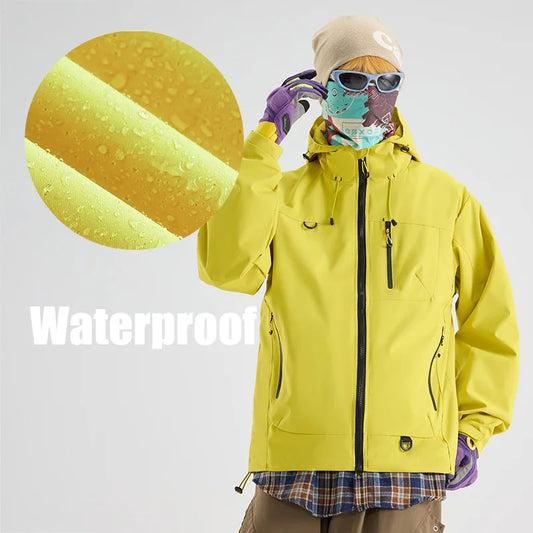 Wasserdichte Unisex Wanderjacke für Angeln und Outdoor – clever-campen Ansicht 2