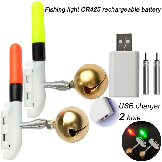 LED Angelrute mit Signallicht und Glocke – clever-campen Ansicht 2