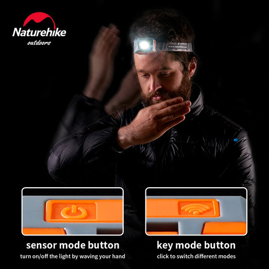 Naturehike LED Stirnlampe USB Wiederaufladbar für Camping – clever-campen Ansicht 2