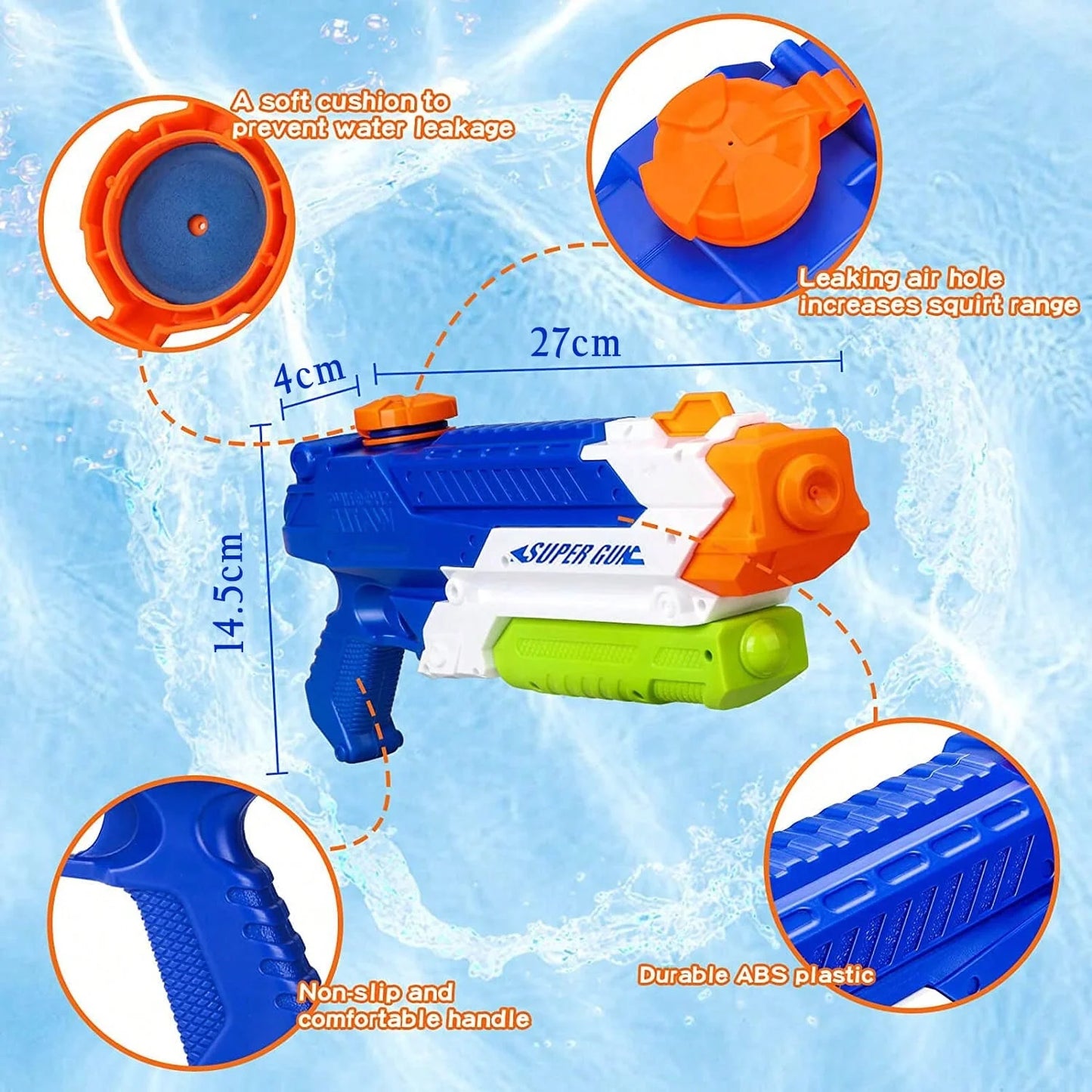 Kinder Wasserpistole für Strand & Wasserspass – clever-campen Ansicht 5