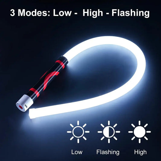Flexible LED Arbeitsleuchte 73cm – Wiederaufladbar – clever-campen Ansicht 2
