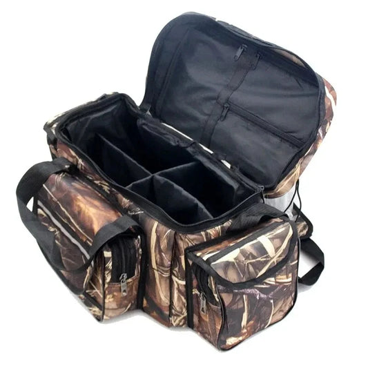 Wasserdichte Nylon Angeltasche 50x30x25cm mit grossem – clever-campen Ansicht 2