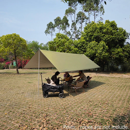 Wasserdichtes Sonnensegel 3x3m mit UV-Schutz für Camping – clever-campen Ansicht 2