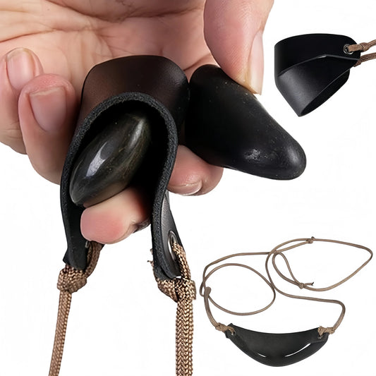 Handgemachte Leder-Schleuder – Traditionelle Wurfseil – clever-campen Ansicht 2
