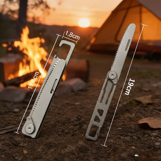 Titanium Klappbesteck für Camping – Leicht und langlebig – clever-campen Ansicht 2