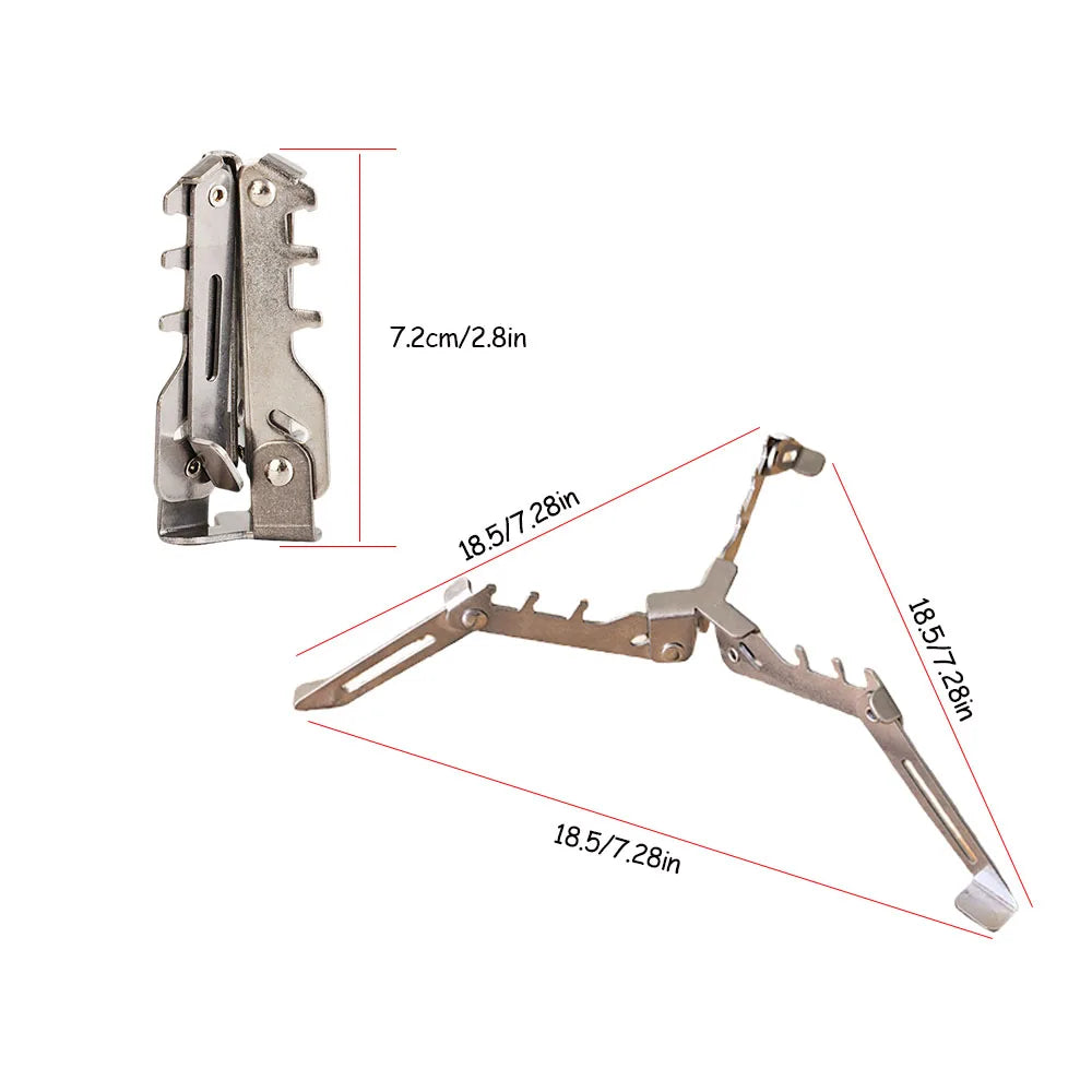 Camping Gaszylinder Halterung | Klappbarer Brenner Halter – clever-campen Ansicht 6