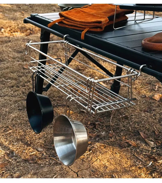 Camping Tisch Erweiterungsregal mit Hängematte
