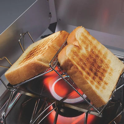 Faltbares Toaster-Rack aus Edelstahl für Camping – clever-campen Ansicht 2
