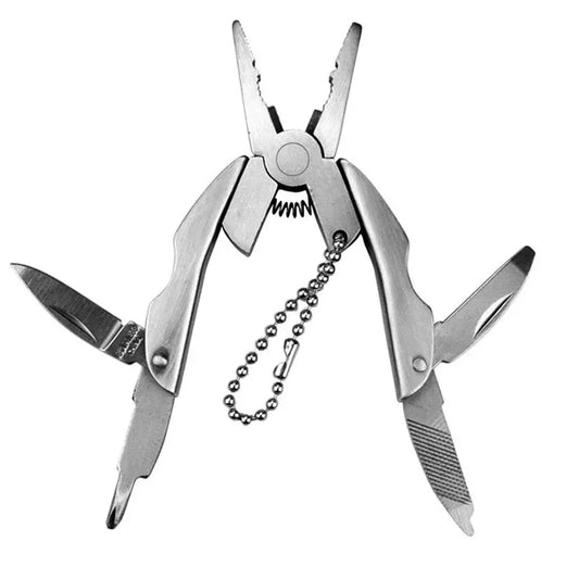 Multitool Zange Edelstahl Schlüsselanhänger EDC Werkzeug – clever-campen Ansicht 2